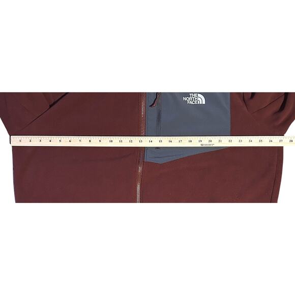 The North Face Chimborazo Full Zip Fleece Men's Burgundy Jacket 2XL140 - Picture 4 of 7